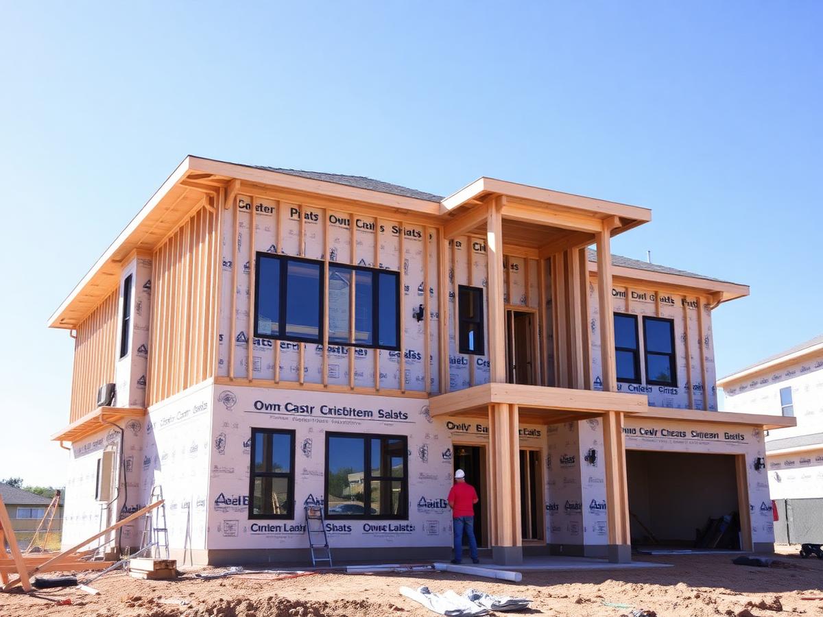 Modern residential construction jobsite managed with See Job Run